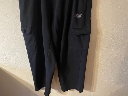 Everlast Men's Pants Xl Black Sweatpants Drawstring Wide Leg Joggers Baggy Fit - Picture 10 of 10