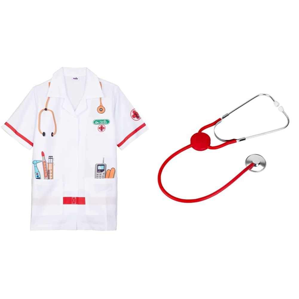 Theo Klein 4614 Doctor's White Coat I Ideal outfit I Length approx 55 cm I Toy f