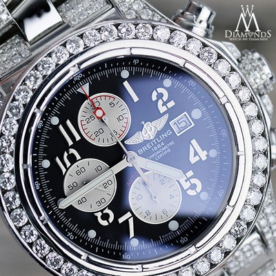 breitling a13370 diamond bezel