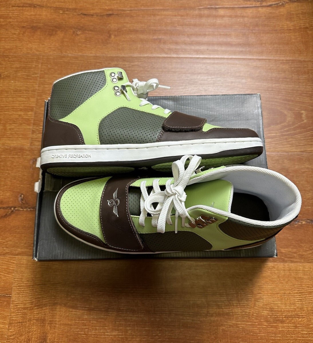Creative Recreation Shoes Men's Sz 10 Cesario Hi Mint Green