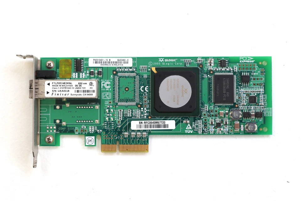QLogic QLE2460-E Single-Port 4GbE SFP PCIe Host Bus Adapter P/N: PX2510401-15 - Image 2 of 4