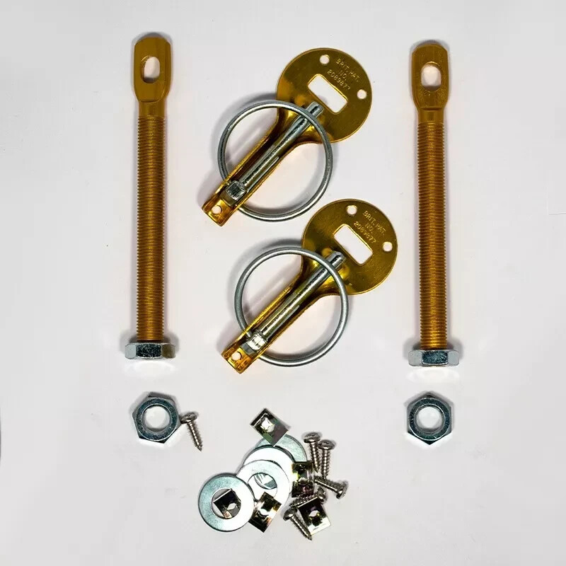 Grayston Bonnet Boot Pins Gold Alloy Competition Motorsport Race Rally GE52G