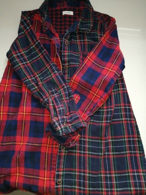 girls tartan shirt dress
