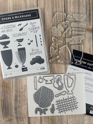 SHARE A MILKSHAKE Stamp Set SHARE A MILKSHAKE Dies Stampin Up Sweeter
