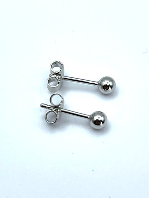 Silber Ohrstecker Ohrringe 925 Sterling Silber Kugel Echtschmuck