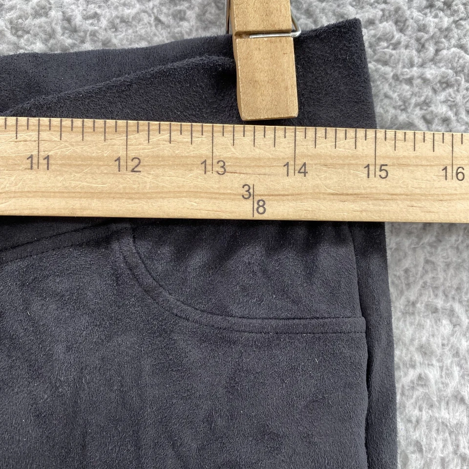 Leggings Spanx Feminina Grande Preta Lã Cintura Alta Preppy Athleisure Minimalista - Imagem 2 de 4