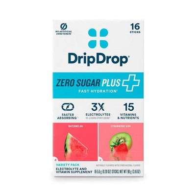 Zero Sugar Plus Diet Supp Powder - Watermelon, Strawberry, Kiwi - 16ct