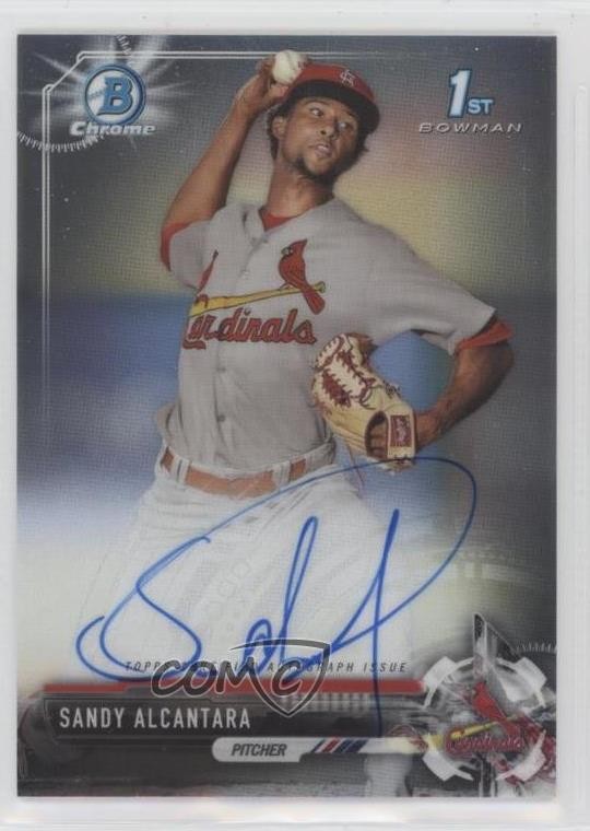 2017 Bowman Chrome Prospect Auto Sandy Alcantara #CPA-SA Auto 11b4