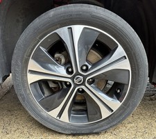 NISSAN LEAF ALLOY WHEEL & TYRE GREY DIAMOND CUT 215/50/17 2017-2024 403005SK3B