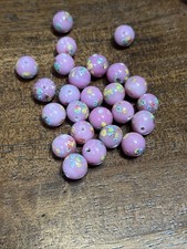Vintage Lot Of Art Glass Lampwork Pink Japanese 1950s Beads Lot Of 25