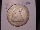 1876-S SEATED LIBERTY QUARTER POPULAR DATE SHIPS FREE
