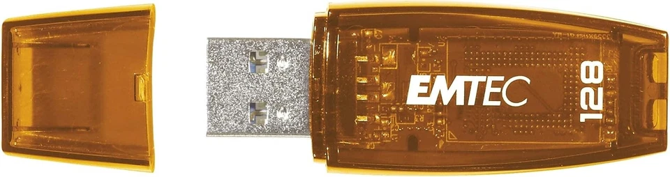 Emtec C410 USB Flash Drive 128 GB USB Type-A 2.0 Orange – USB Flash Drives (128  - Photo 3/4