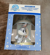 Vintage 1997 Baby Looney Tunes Bugs Bunny Nursery Lamp   Original Box