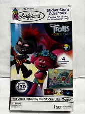 TROLLS World Tour Colorforms Sticker Story Adventure Over 130 Pieces DreamWorks