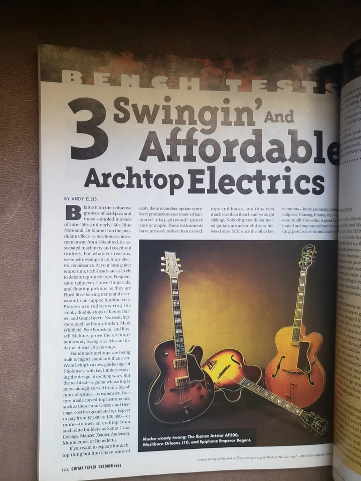 GUITAR PLAYER October 1995 Frank Zappa Larry Carlton Lee Ritenour Bill Nelson - Image 4 of 4