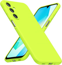 Loeoel for Samsung Galaxy A16 5G Phone Case Silicone, Fluorescent Neon Lime Gree