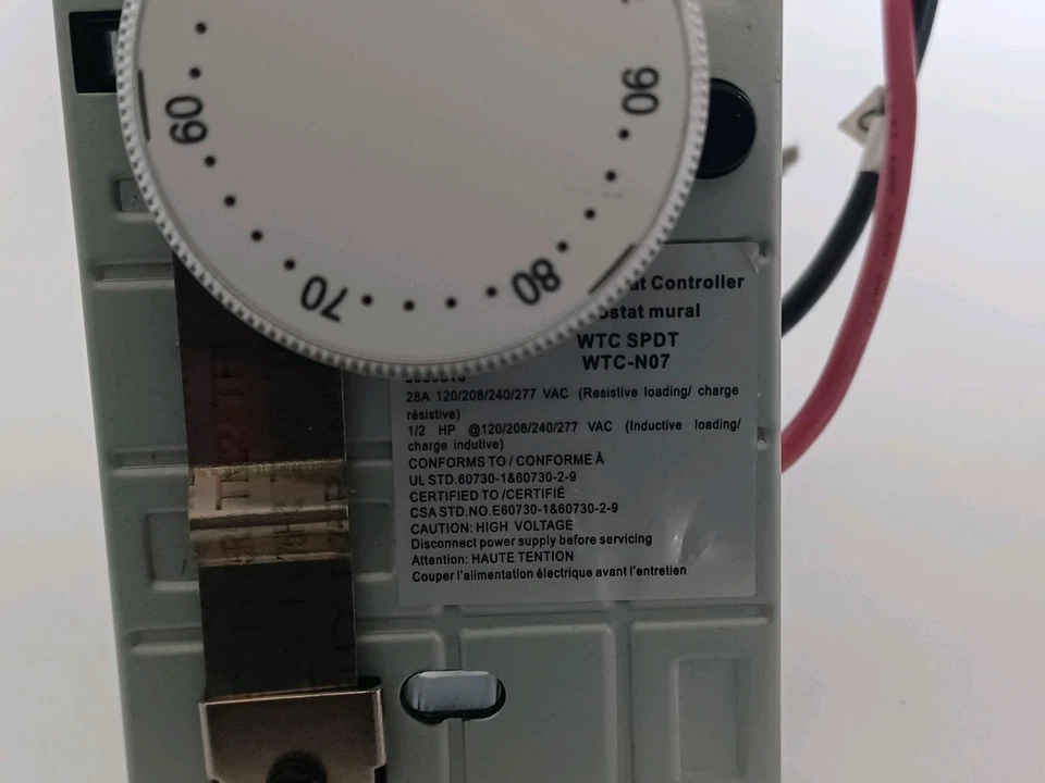 Dr. Infrared Heater DR-001 Wall Thermostat 4 wires single or Double poles 120... - Image 2 of 4