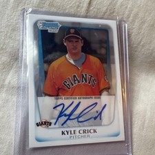 Topps 2011 Bowman Draft Picks Kyle Crick Autograph BCAP-KCR Giants Chrome