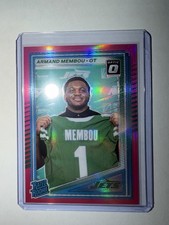 2025 Donruss Football Rated Rookie Armand Membou Pink Optic Preview #358 Jets
