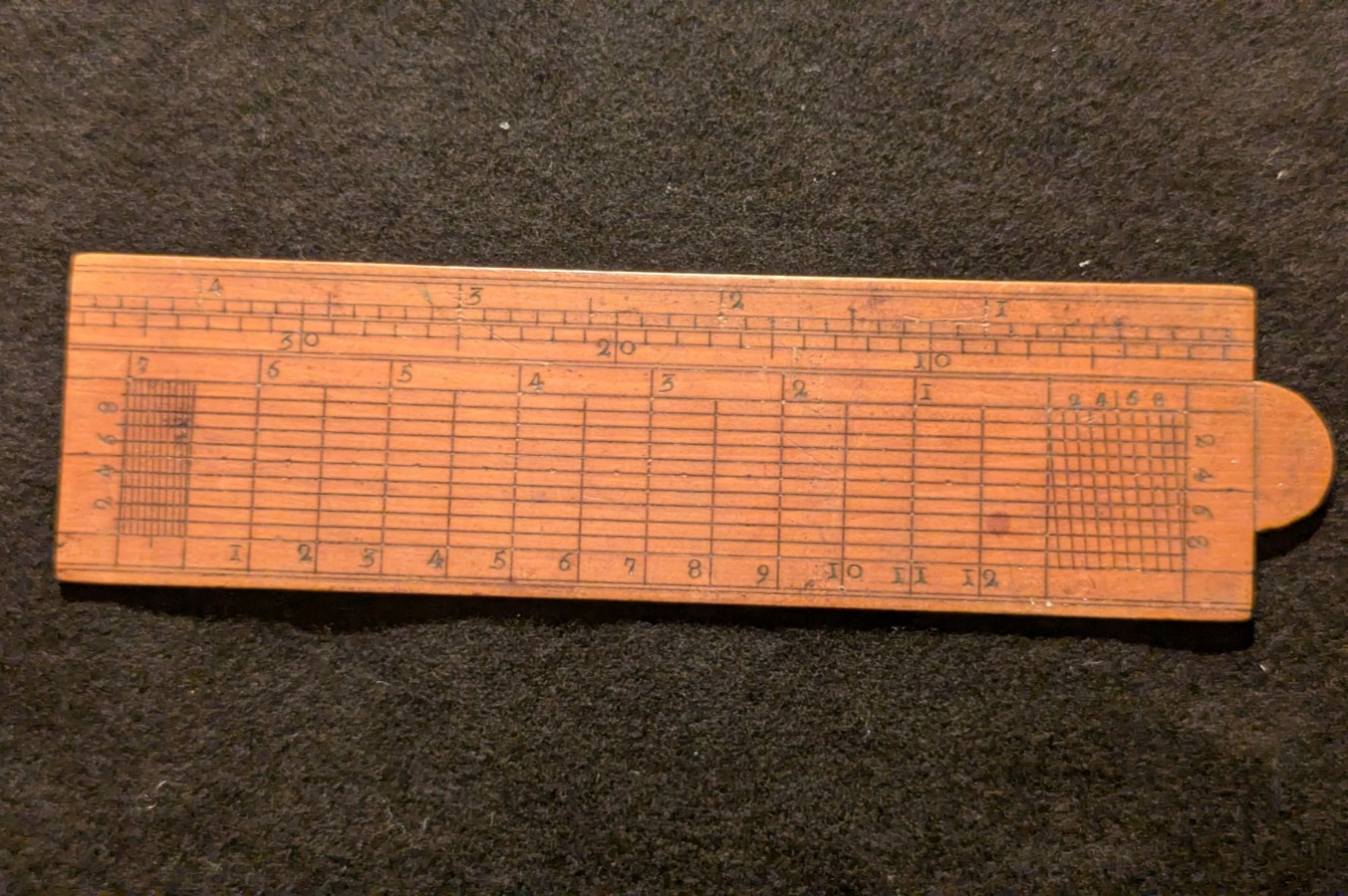  Early 1800s Boxwood Scale Rule Gunter's Rule, England, Unsigned