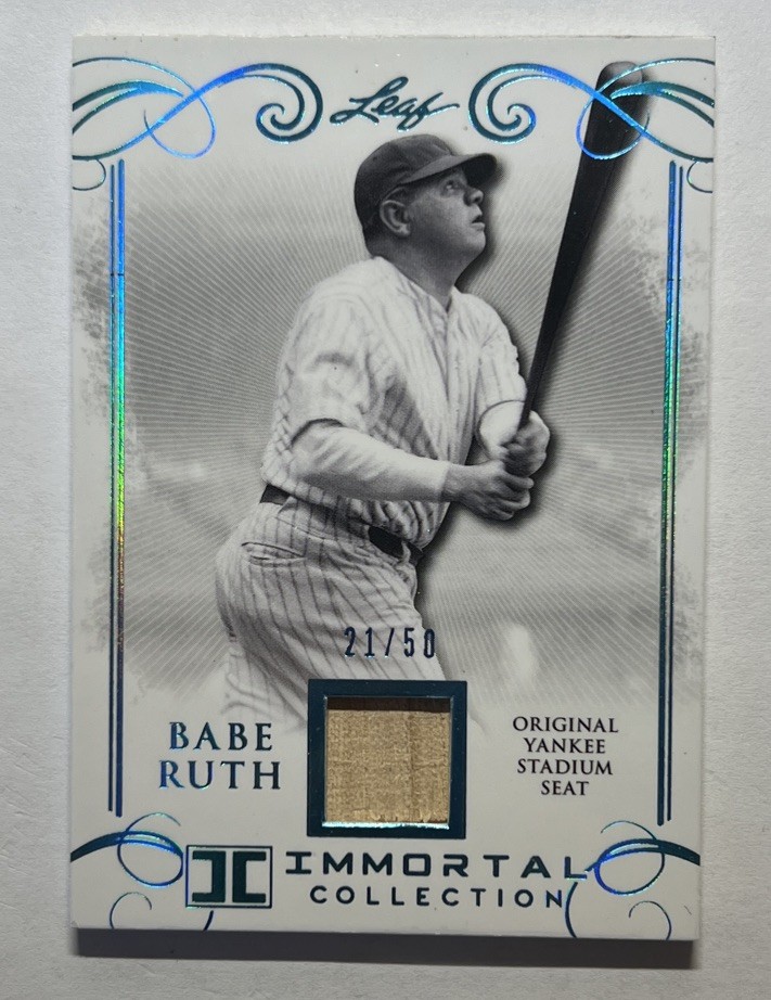 2017 Leaf Immortal Collection /50 Babe Ruth #YS-19 HOF