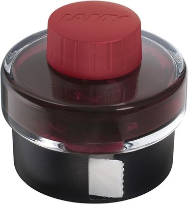 1x LAMY Tintenglas T52 50 ml - sepia/braun rot - für Konverter geeignet
