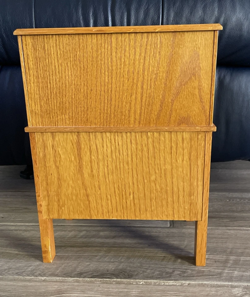 Retired American Girl Doll Oak Wooden Rolltop Desk Interactive Drawers & Top - Image 4 of 4