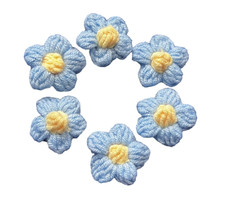 Handmade Crochet Applique Flowers for Crafts Embellishments clothes