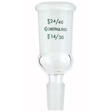 CHEMGLASS CG-1002-07 Adapter, 110 mm L, 24/40, 29/42, Clear