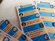 BRAIN QUEST 1500 Questions  Answers Cards with case Ages 10-11 - Workman 1990s