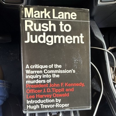Mark Lane Rush to Judgment HC DJ 1st Ed 6th print 1966 Holt JFK Assassination