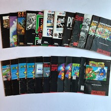 Original Super Nintendo SNES Manuals Lot Pick Choose Save Bundle Discounts 