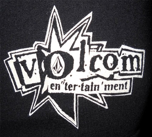 VOLCOM Y2K T Shirt Men's Size Medium Black Entertainment Skateboard Skater NOS - Picture 4 of 6
