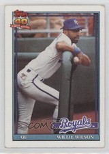 1991 Topps Willie Wilson #208 1h8p