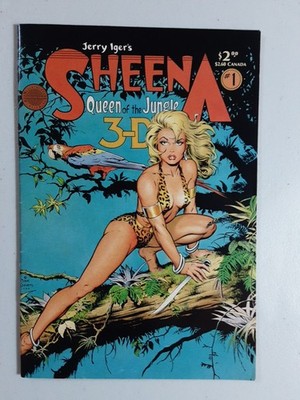 Sheena 3-D Special #1 (Blackthorne May 1985) VF NO Glasses Dave Stevens Cover