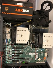 Dual EPYC 7742 CPU  s Supermicro H12DSi-N6 w/256 GB 3200 MHz Ram  4U Coolers