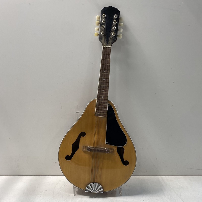 A-Style 8-String Mandolin Model MD15 Teardrop Body Natural Finish f-Holes