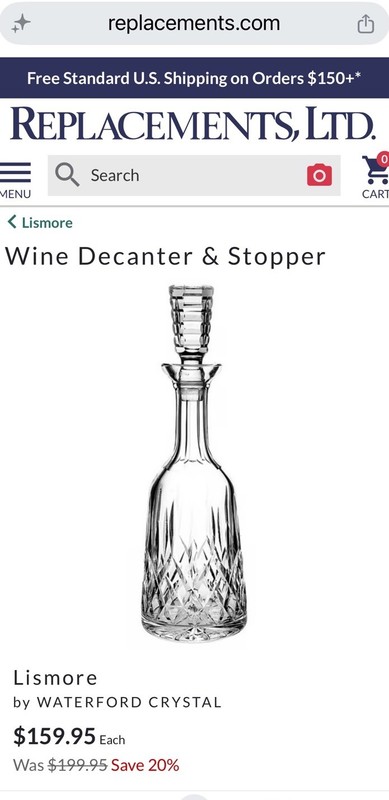 Waterford Lismore Decanter