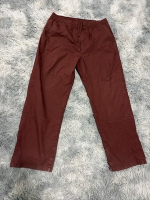 Jordan Essentials Woven Trouser Drawstring Pants Burgundy Size XL