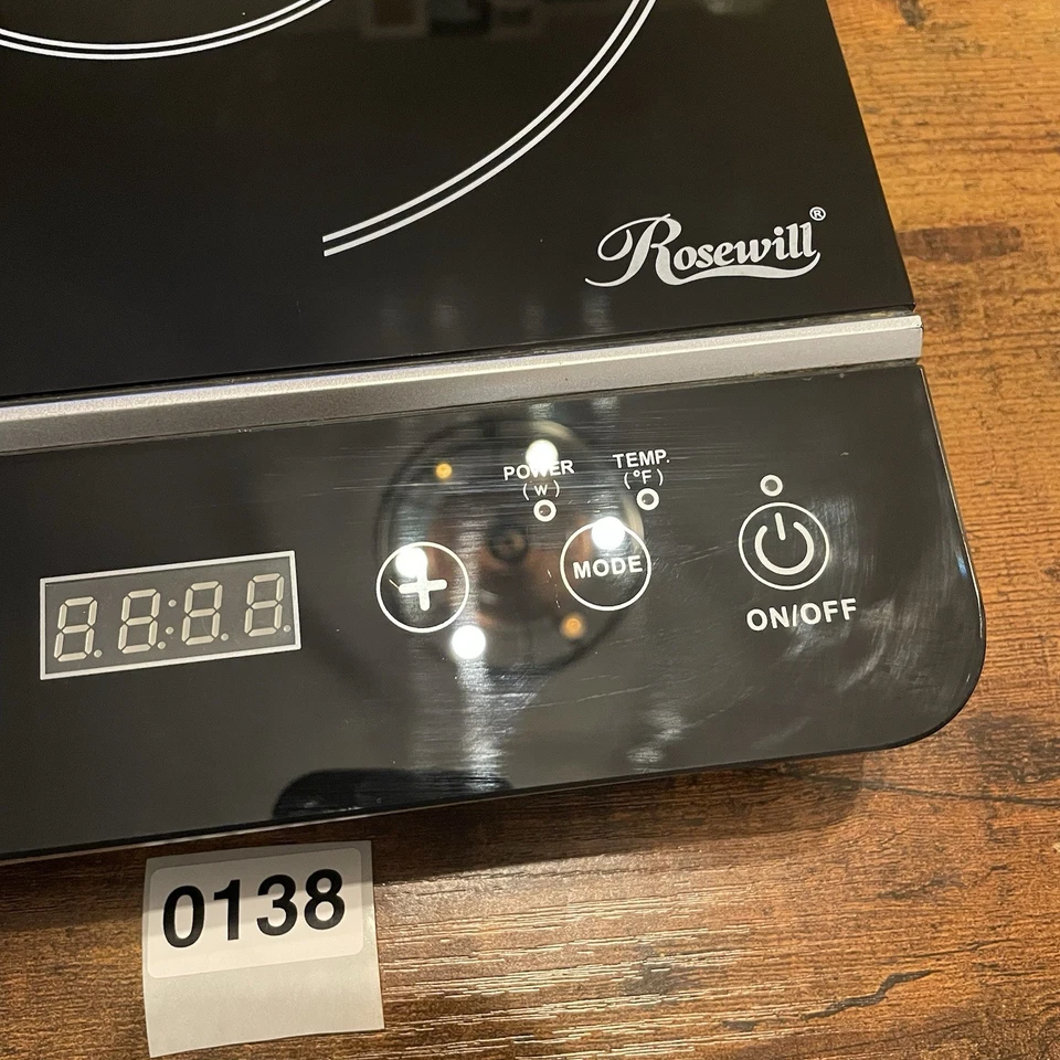 ✅Rosewill RHAI-13001 1800 Вт индукционная плита электрическая варочная панель, портативная #️⃣0138 - Изображение 4 из 4