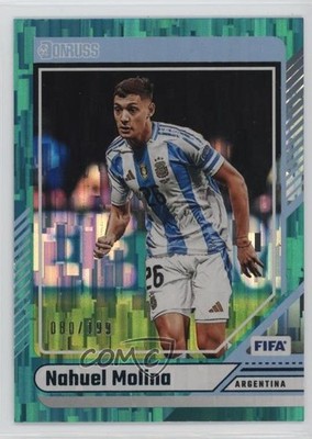 2024-25 Panini Donruss FIFA Teal 80/199 Nahuel Molina #74 10w9