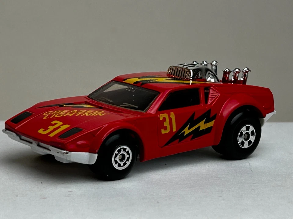 Matchbox Superfast No. 8 Grease Lightnin with Original Box, Nice - Image 3 of 4