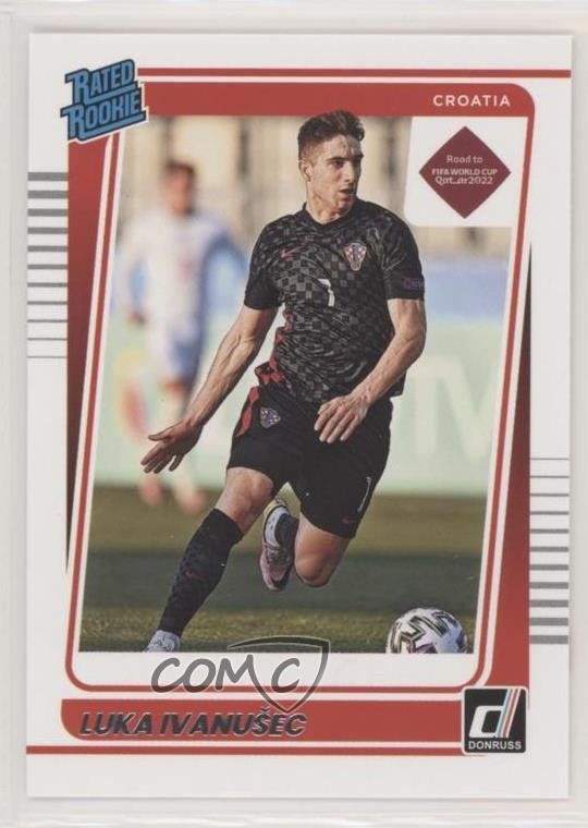 2021-22 Panini Donruss Road to Qatar Rated Rookie Luka Ivanusec #200 y5m