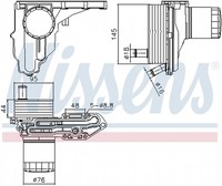 Nissens ÖLküHler MotoröL FüR Ford Transit Kasten FA 2.4 Tdci RWD 2.2 FD