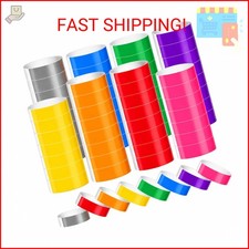 LUYI 800 Pieces Colored Wristbands for Events Wrist Bands Paper Bracelets Waterp
