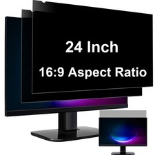 2-PACK Computer Privacy Screen Filter 24 Inch for 16:9 Aspect Ratio Widescree...