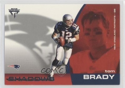 2002 Private Stock Titanium Shadows Tom Brady #7 2v5