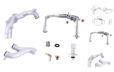 Upgraded Aluminum Rear Coolant Water Heater Pipe System Kit Fit for Land Rover
