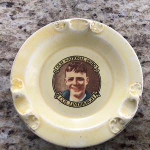 Vintage @30’s Lindbergh Ashtray Booster Dish+Lindbergh First Day Covers Set Of 8