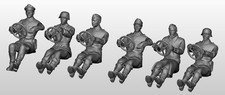 Scale models WW2 German Soldiers drivers x6 - diorama  -  1/35, 1/72 or 1/32